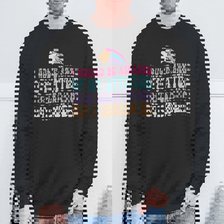 「私がそうでないはずだ、はっきりする」という態度を恥じています。 スウェットシャツ 高齢者への贈り物