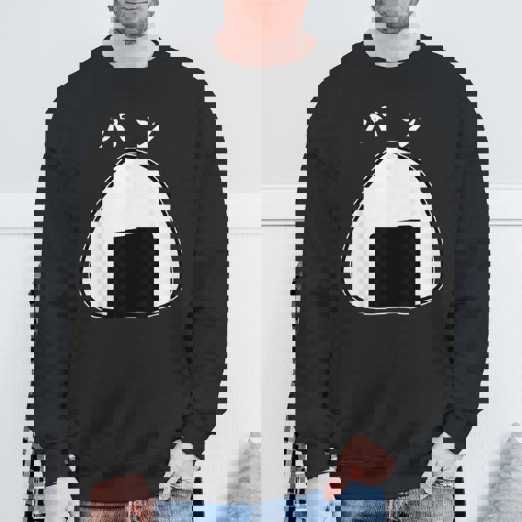 【おにぎりパン】パンとおにぎり：伝統と現代の融合 スウェットシャツ 高齢者への贈り物