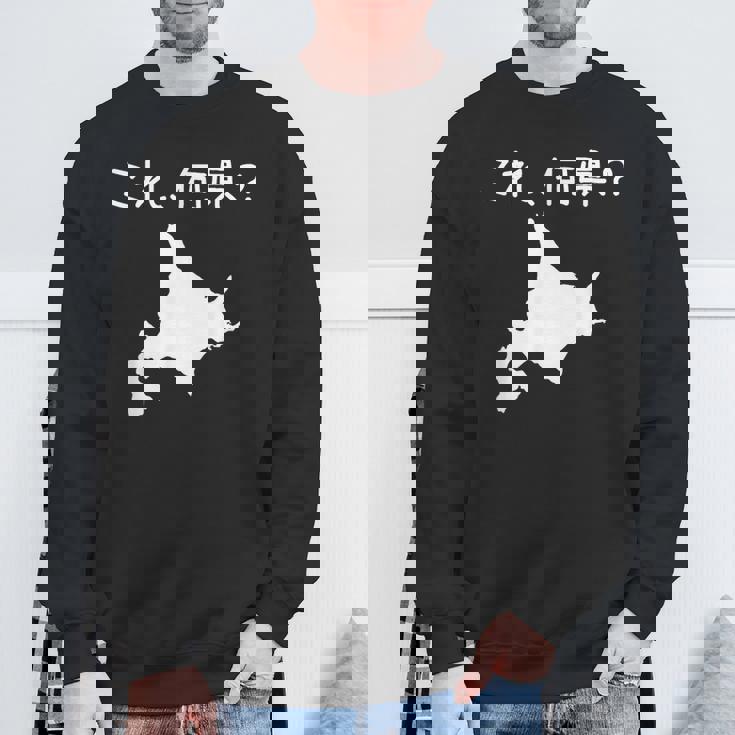 【これ、何県？】北海道 都道府県 クイズ 小学生 遊び心 パズル 地図 シルエット 地理 先生 おもしろ 面白い ネタ スウェットシャツ 高齢者への贈り物