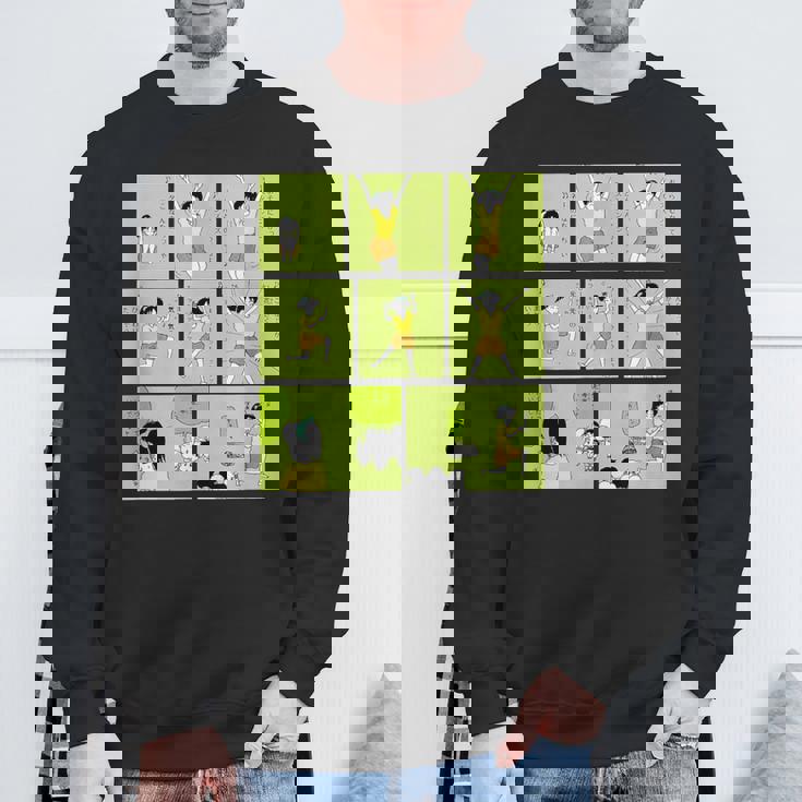 【まんが】クレヨンしんちゃん よしなが先生 ひまわり体操 スウェットシャツ 高齢者への贈り物