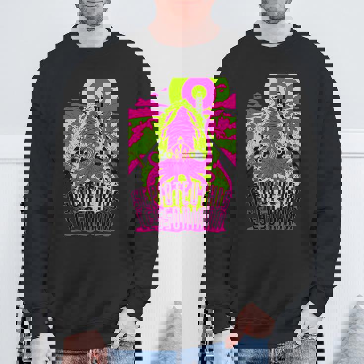 【アオリイカ】 海釣り イカ釣り ユニークイラスト アウトドア 【Sepioteuthis Lessoniana】 スウェットシャツ 高齢者への贈り物