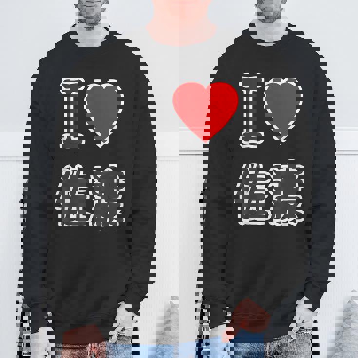 【両面プリント・表裏】アイラブ・佐渡（I Love ハート）佐渡ヶ島 Jimo-T ジモティ 地元愛 面白 スウェットシャツ 高齢者への贈り物