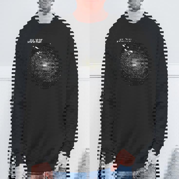 あなたはここにいます私は天文学ギャラクシー月面着陸惑星 スウェットシャツ 高齢者への贈り物