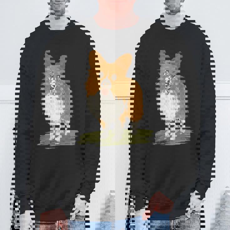 いぬ シェルティ 子犬 ペット かわいい 動物 イラスト スウェットシャツ 高齢者への贈り物