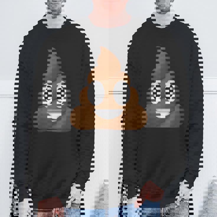 うんちパイル 笑顔 ハッピー うんちパイル うんちの渦 かわいい おもしろい スウェットシャツ 高齢者への贈り物