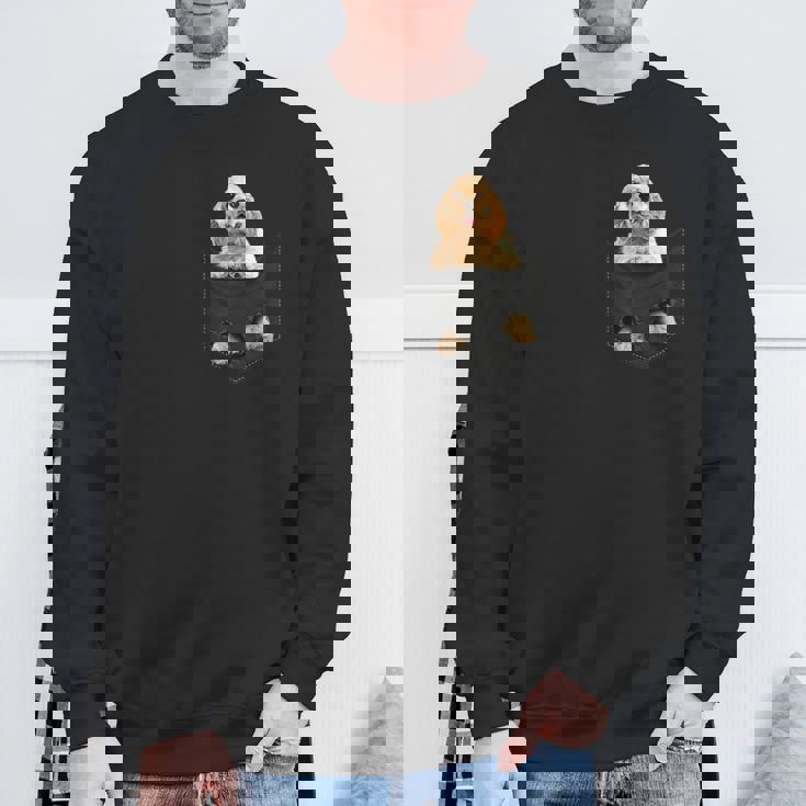 おかしなアメリカンコッカースパニエル ポケットに入った犬愛好家に スウェットシャツ 高齢者への贈り物