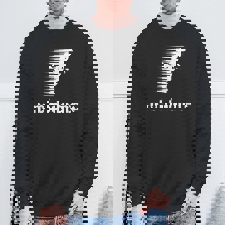 おかしな言い方 ノーバランス アンバランス クール スウェットシャツ 高齢者への贈り物