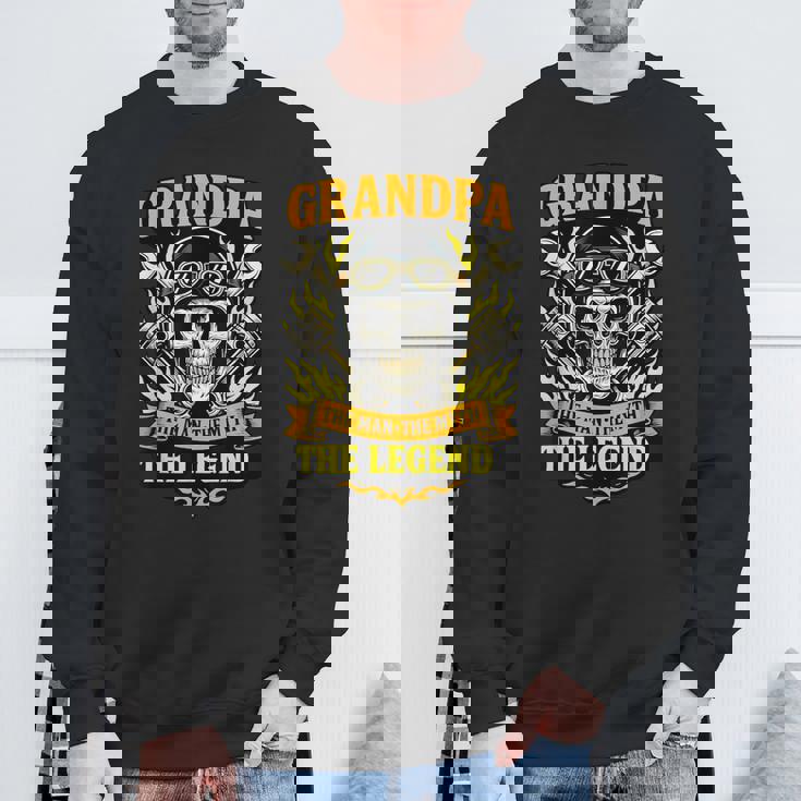 おじいちゃん ザ・マン 神話 おじいちゃんバイクの伝説 スウェットシャツ 高齢者への贈り物
