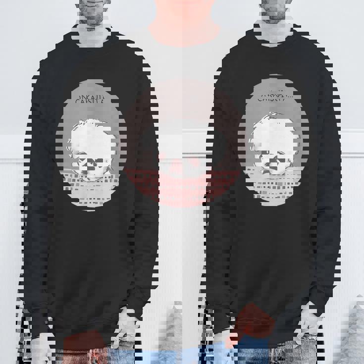 おなかすいた 犬 ワンコ 愛犬 ペキニーズ もふもふ うるうる かわいい 腹ペコ おねだり メンズ レディース キ スウェットシャツ 高齢者への贈り物