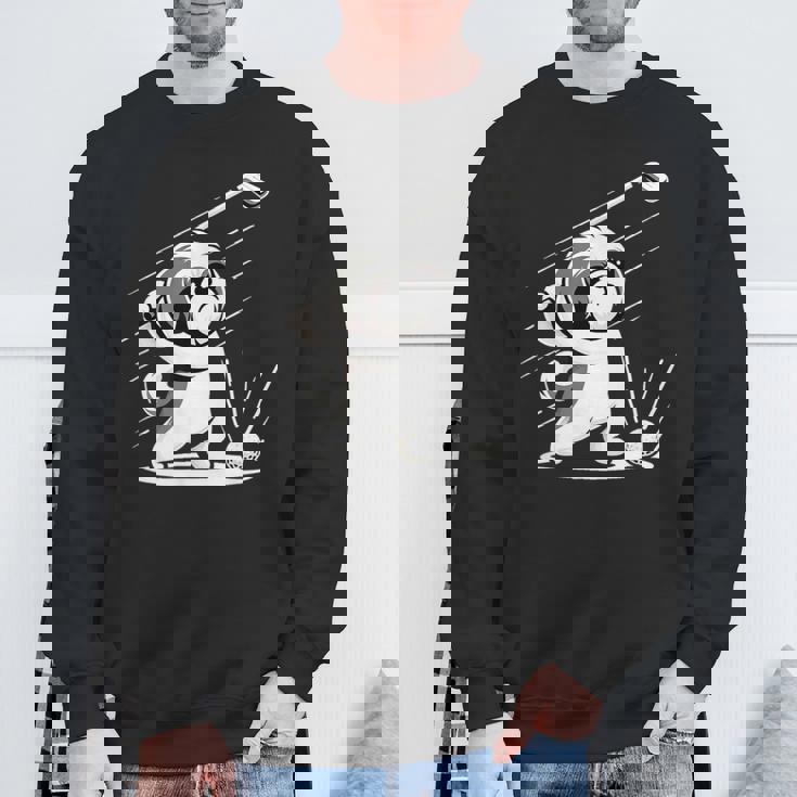 おもしろtシャツ シーズー ゴルフ 犬 子犬 メンズ 犬好きグッズ かわいい おもしろ 服 スウェットシャツ 高齢者への贈り物