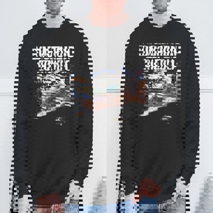 おもしろい ボンバルディーノ クロコディロ イタリア Ai 動物 ブレイン ミーム スウェットシャツ 高齢者への贈り物