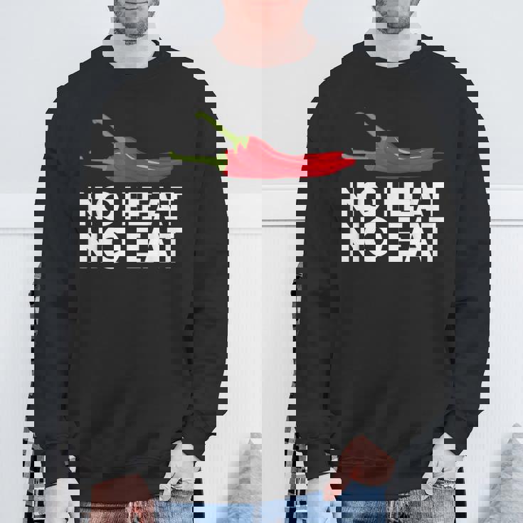 おもしろい 熱なし 食べない 辛い食べ物 クール 唐辛子 辛子 贈り物 スウェットシャツ 高齢者への贈り物