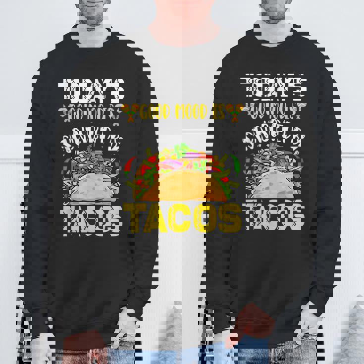 おもしろタコス シンコ・デ・マヨ タコスフェスティバル ビーガン メキシコ料理 スウェットシャツ 高齢者への贈り物