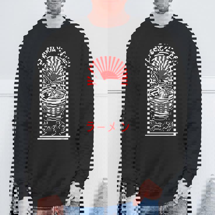 おもしろラーメン 和風丼 箸 スウェットシャツ 高齢者への贈り物