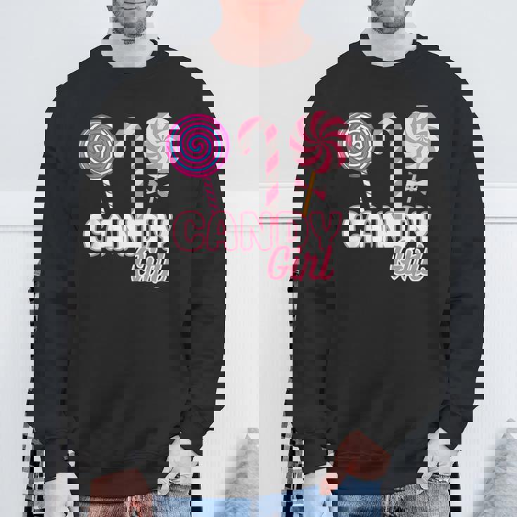 おもしろロリポップ アート キャンディ ロリポップ 恋人 メンズ レディース キッズ スウェットシャツ 高齢者への贈り物