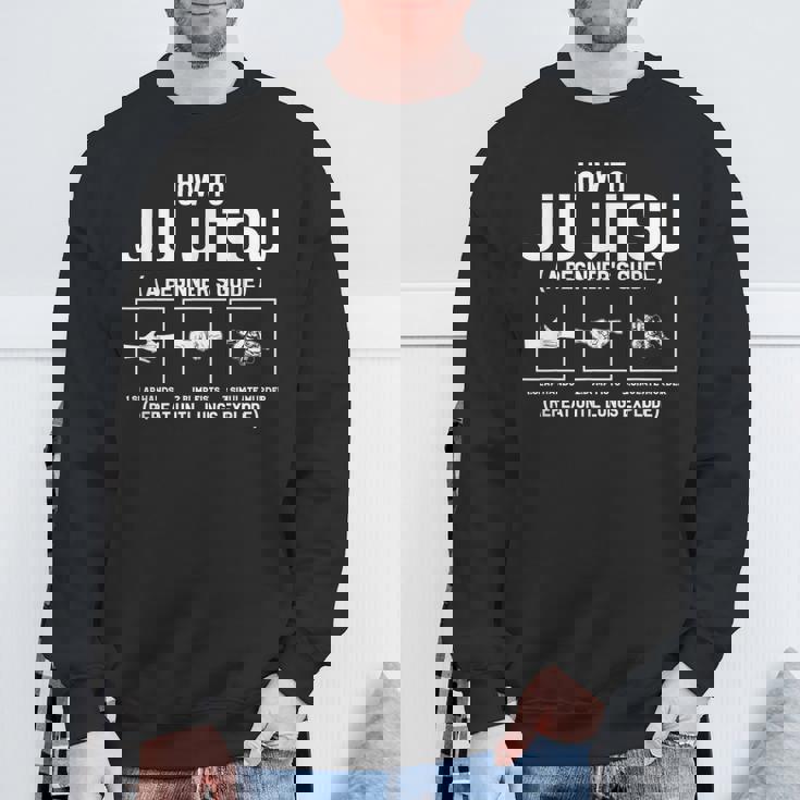 おもしろ柔術初心者ガイド ブラジリアン柔術 スウェットシャツ 高齢者への贈り物