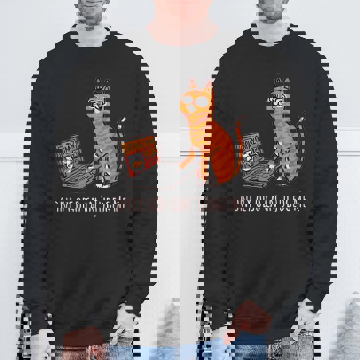 おもしろ猫 通販 イラスト グラフィック スウェットシャツ 高齢者への贈り物