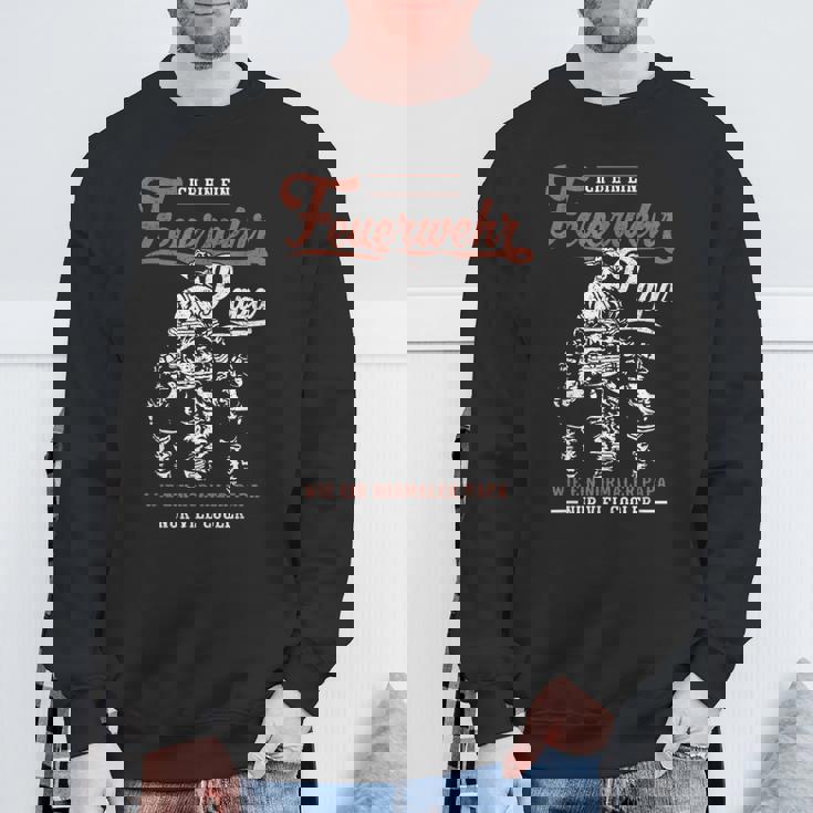 おれは消防団パパだ スウェットシャツ 高齢者への贈り物