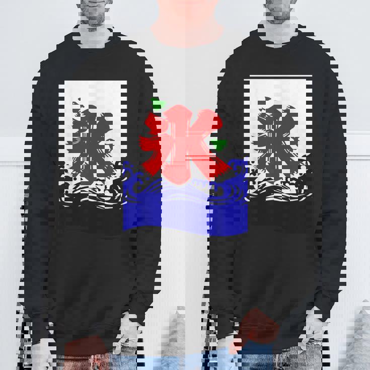 かきごり 日本のこりちどり かき氷サインtシャツ スウェットシャツ 高齢者への贈り物