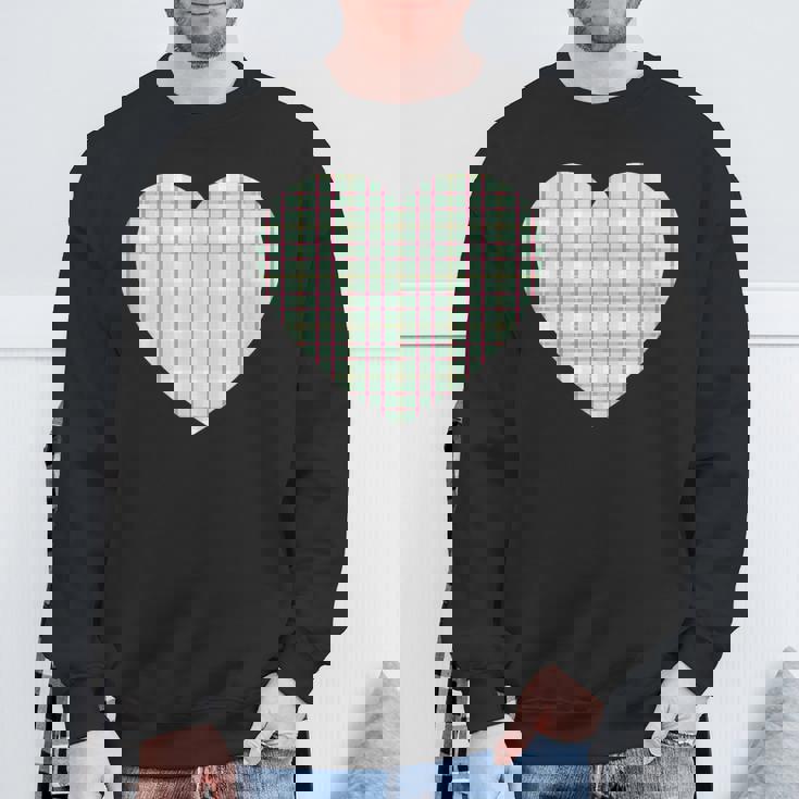 かわいい レトロ チェック柄 ギンガム柄 ミニマリスト スウェットシャツ 高齢者への贈り物