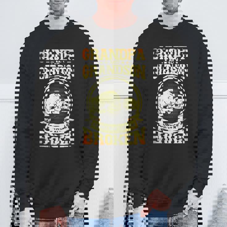 かわいいおじいちゃん 孫 おじいちゃんと孫 スウェットシャツ 高齢者への贈り物