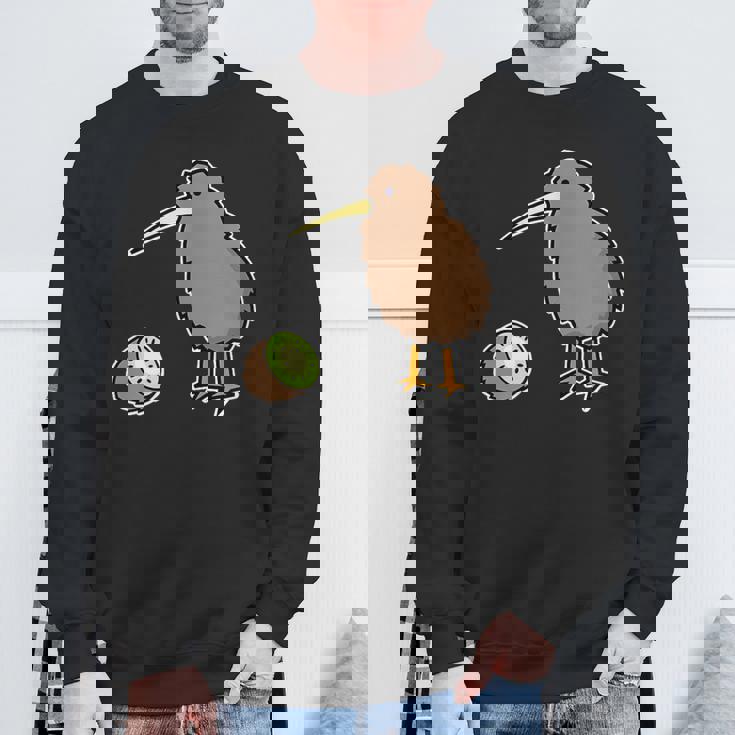 かわいいキウイの鳥と果物 ニュージーランド スウェットシャツ 高齢者への贈り物