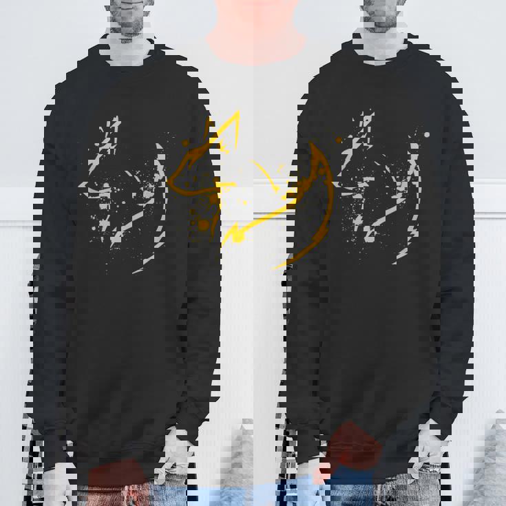 かわいいキツネ ミニマルフォックスピリット動物イラスト スウェットシャツ 高齢者への贈り物