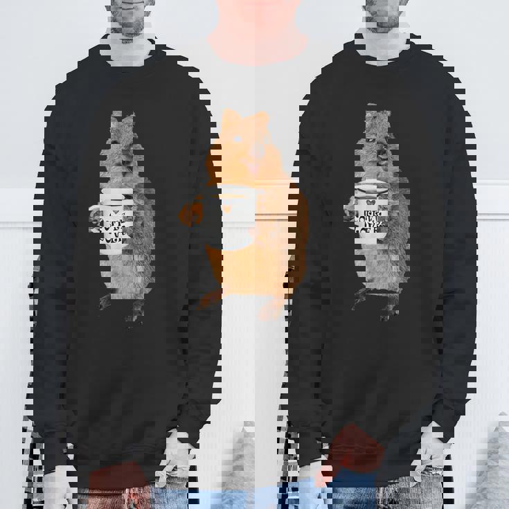 かわいいクオッカ コーヒーマグ ギフト スウェットシャツ 高齢者への贈り物