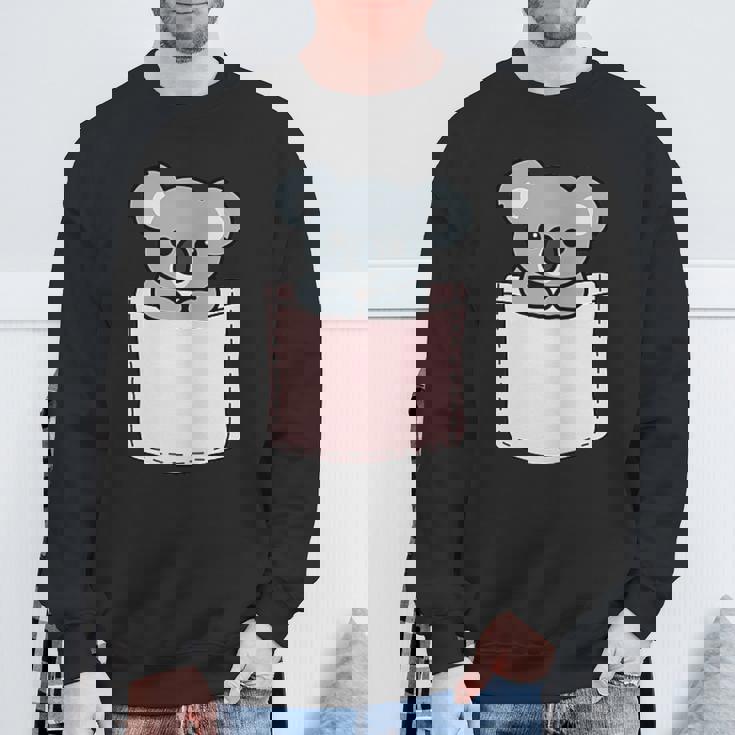 かわいいコアラ コアラベア ポケットアニマル メンズ レディース ティーン キッズ スウェットシャツ 高齢者への贈り物