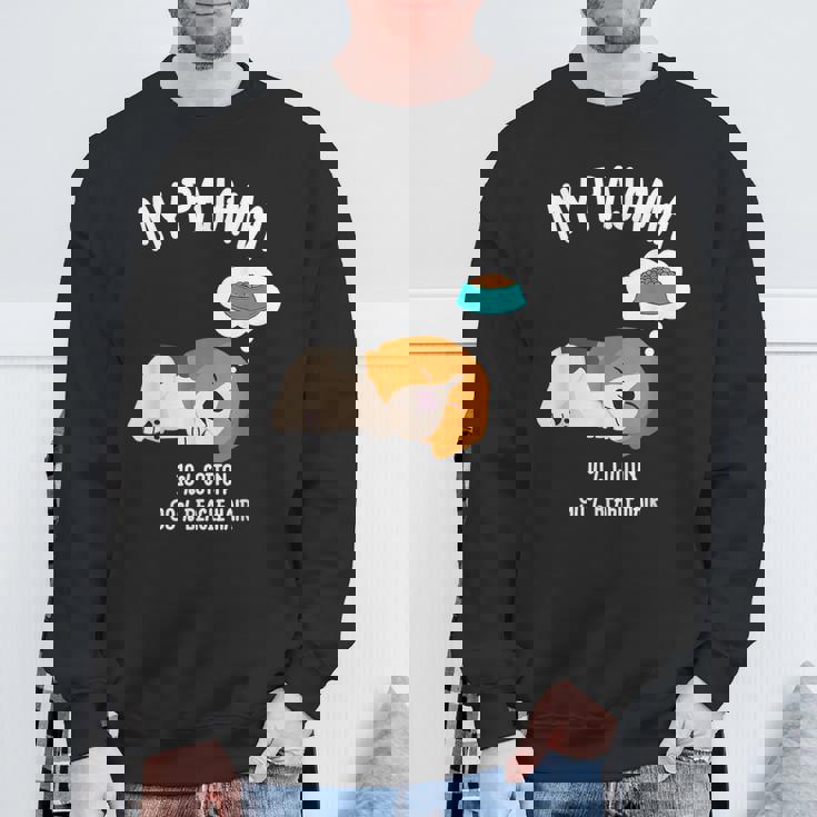 かわいいスリーピングビーグル ペット愛好家のための面白い犬のデザイン スウェットシャツ 高齢者への贈り物