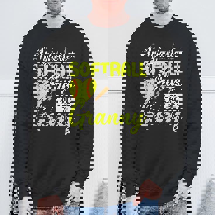 かわいいソフトボール グラニー スポーツ チームプレーヤー スウェットシャツ 高齢者への贈り物