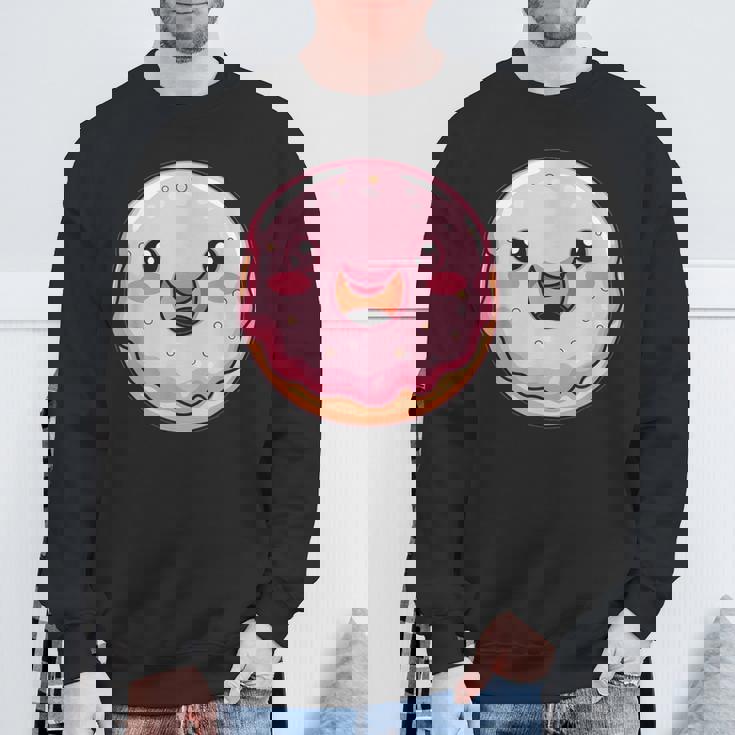 かわいいドーナツ I キッズ ドーナツ スウェットシャツ 高齢者への贈り物