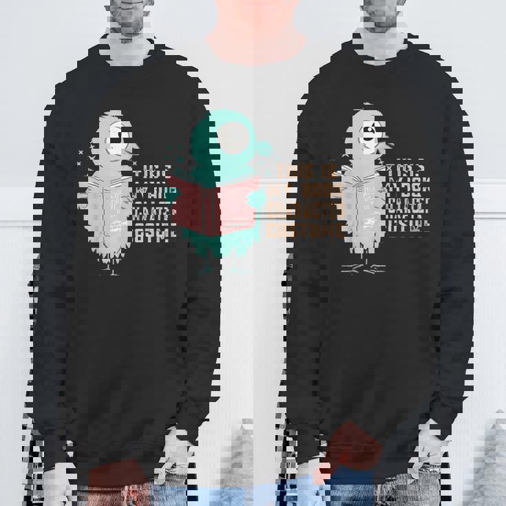 かわいいピジョン This Is My Book キャラクターコスチューム 読書用 スウェットシャツ 高齢者への贈り物