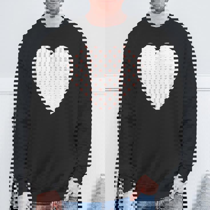 かわいいピーチピンクの水玉模様ミニマリストグラフィック。 スウェットシャツ 高齢者への贈り物