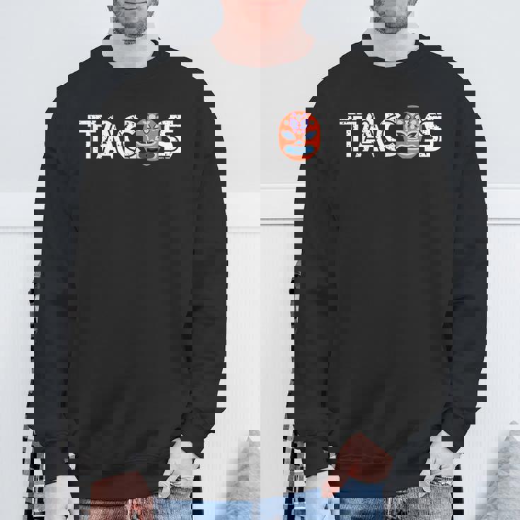 かわいいユニークなルチャリブレレスリングマスク タコスギフト スウェットシャツ 高齢者への贈り物