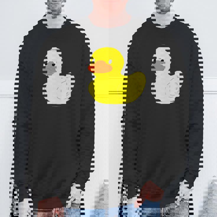 かわいいラバーダックイエローグラフィックかわいいラバーダック スウェットシャツ 高齢者への贈り物