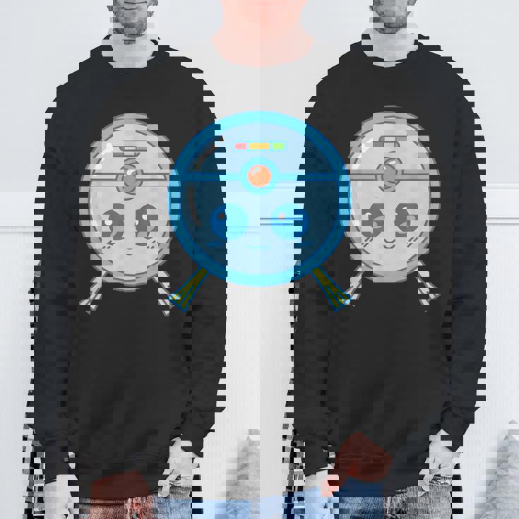 かわいいロボット掃除機掃除カワイイキッズ スウェットシャツ 高齢者への贈り物