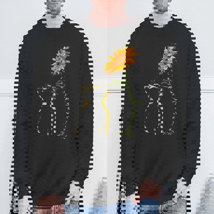 かわいい猫のシルエット 猫好き 猫飼い 猫 ネコ ねこくろねこ好き 面白い サプライズ ギフト にゃんこ スウェットシャツ 高齢者への贈り物