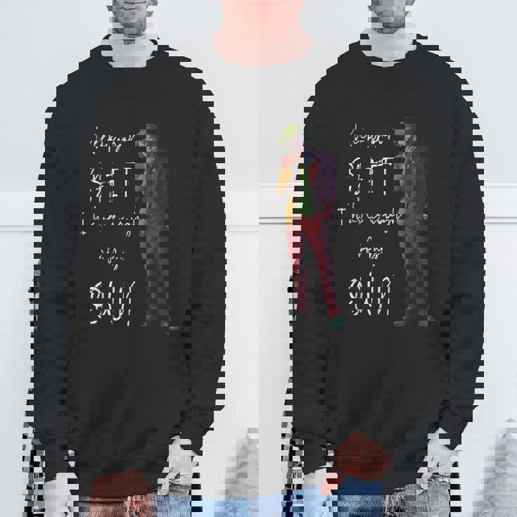 くそったれもう十分だよおもしろいジョーカー スウェットシャツ 高齢者への贈り物