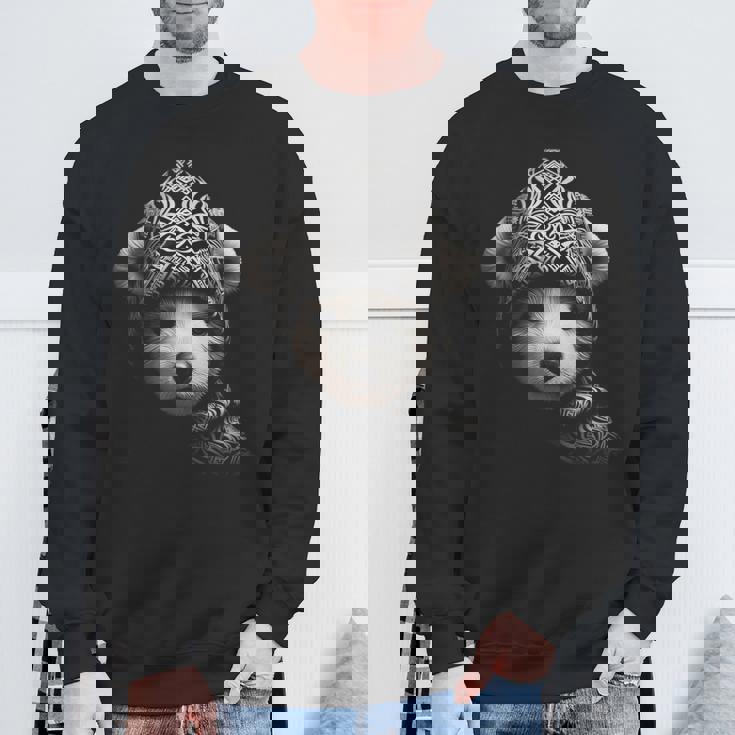 くま かわいい 動物 アート グラフィック イラスト モチーフ クマ スウェットシャツ 高齢者への贈り物