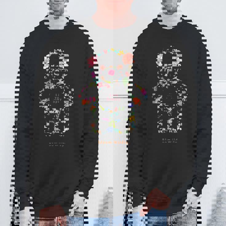 くま やさしい春 美しさのかたち シンプルに咲こう 私らしく スウェットシャツ 高齢者への贈り物