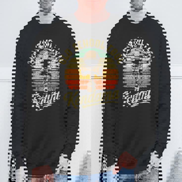 けん玉 ヴィンテージ サンセット デザイン レトロ 剣玉 スピリット オブ けん玉 スウェットシャツ 高齢者への贈り物