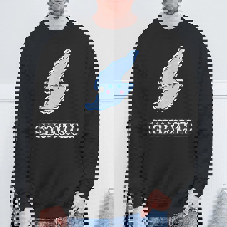 さどくんadokun 佐渡島【非公式 キャラクター】佐渡ヶ島 お土産かわいい 地図 面白 スウェットシャツ 高齢者への贈り物