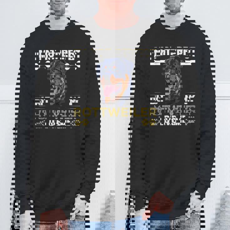 しかし、私のロットワイラーは私を愛している 犬の恋人 ロットワイラー スウェットシャツ 高齢者への贈り物