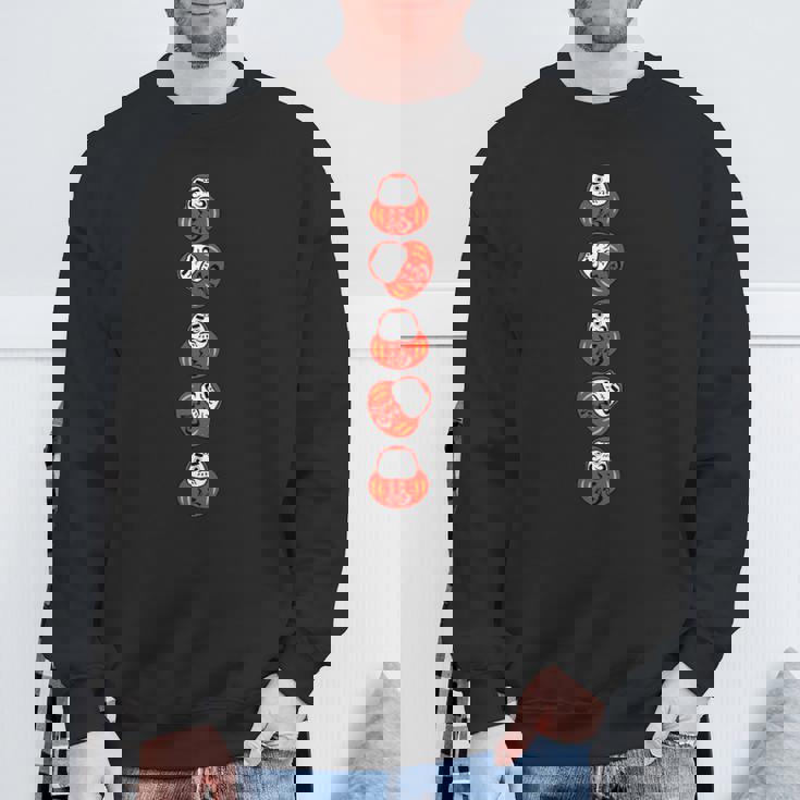 だるま 和柄 おもしろ 福 スウェットシャツ 高齢者への贈り物