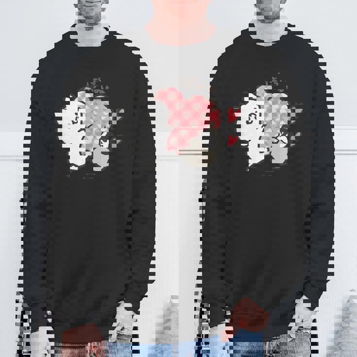 ねこぺん日和 ハート スウェットシャツ 高齢者への贈り物