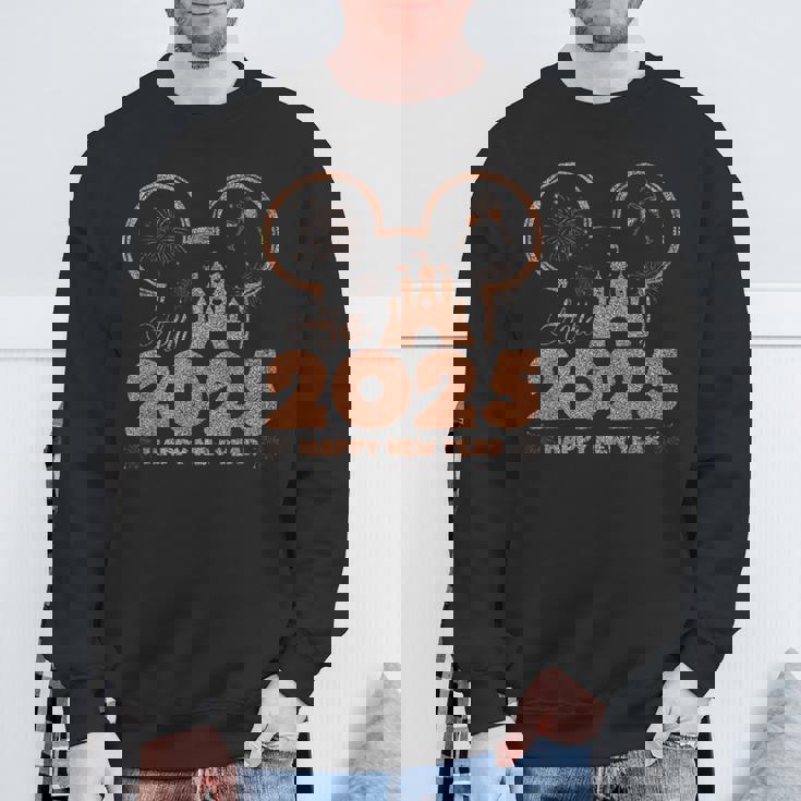 ねずみ 2025 新年あけましておめでとうございます 花火パーティー 2025 ファミリー スウェットシャツ 高齢者への贈り物