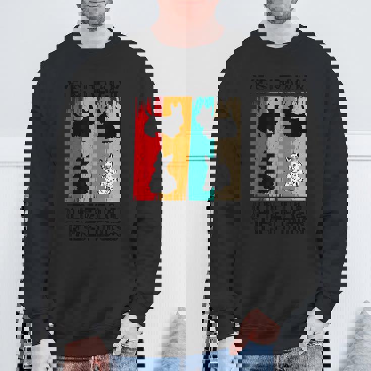 はい、これらすべての犬が本当に必要です スコッティ スコティッシュ テリア スウェットシャツ 高齢者への贈り物