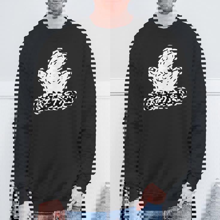 はたらかない うさぎ ネタ おもしろ 働きたくない はたらきたくない 変な スウェットシャツ 高齢者への贈り物