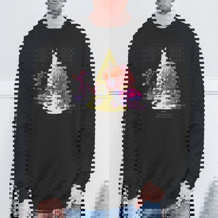 ひなビタスタンプ めう06「めうのもちゃちゃが…」 スウェットシャツ 高齢者への贈り物